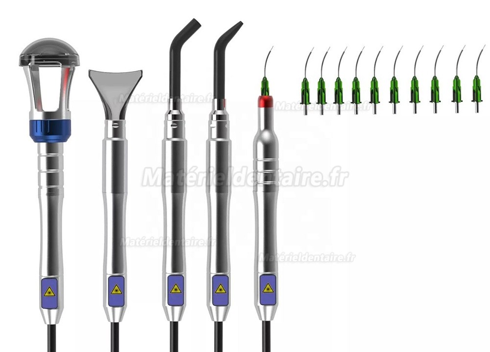 Laser à diode dentaire GaAlAs Dimed Berylas Blue 450 nm/650 nm/980 nm 0,5 W/4 W/10 W